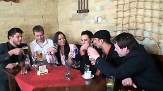 babe, brunette, bukkake, english, fuck, gangbang, hardcore, massive, party, teen