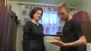 blowjob, brunette, granny, hardcore, kissing