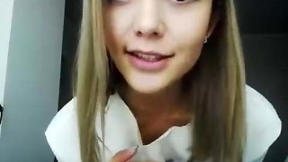 babe, cum, cute, dress, european, homemade, pussy, shower, striptease, swallow