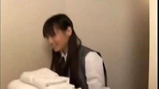 asian, creampie, lady, maid