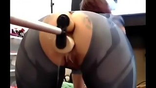 amateur, big ass, double penetration, fuck, machine, webcam