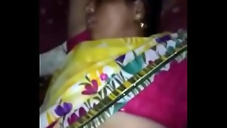 aunty, husband, indian, milf, mom, pussy, sleeping, village