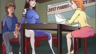 anime, babe, cartoon, cum, fuck, hentai, school, schoolgirl