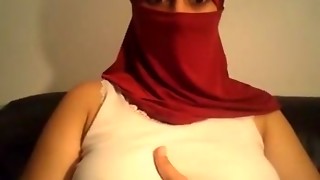 arab, babe, big tits, flashing, hardcore, hijab, pussy, shaved, solo, webcam