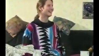 blowjob, facial, hairy, neighbor, redhead