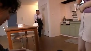 asian, creampie, cuckold, husband, japanese, wife