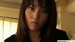 amateur, asian, brunette, classroom, japanese, masturbation, pov, subtitles, uniform